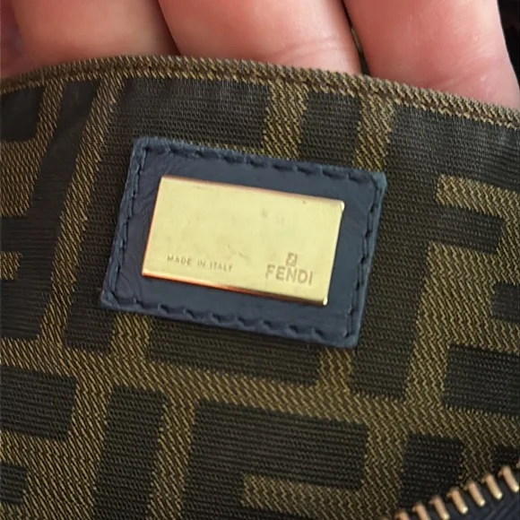 Fendi denim spy bag shoulder hobo purse - Picture 12 of 15